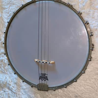 Vintage old may bell banjo  4 string  made in the usa image 4