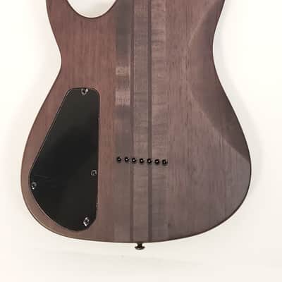 AGILE 30 Inch Scale 7 String Baritone Electric Guitar SEPTOR ELITE 730 EB CP CHARCOAL image 3