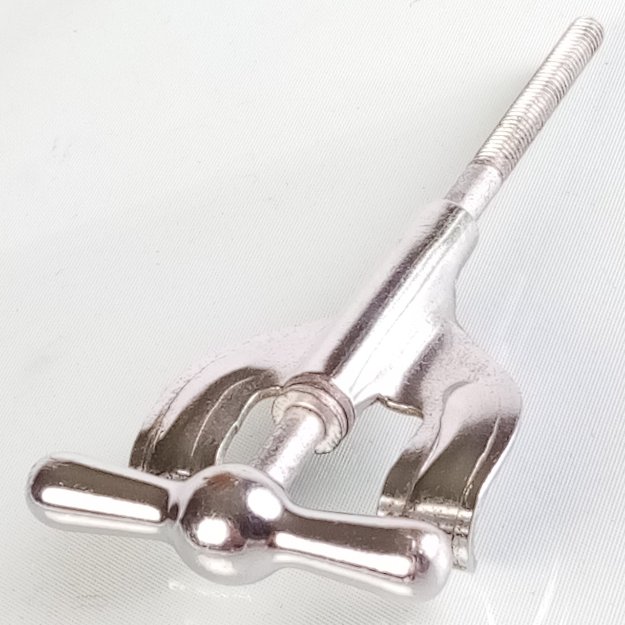 Gretsch 1+Broadkaster Bass Drum Tension T-Rod Round Badge Chrome Vintage 50s USA — main photograph