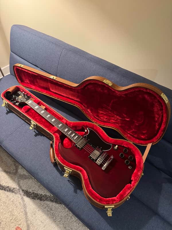 Gibson SG Standard 1977 Cherry - Pro Stainless Steel Refret with Gibson HSC and Free Strap! image 1