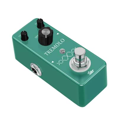 Mini Green Analog Tremolo Pedal Guitar Trelicopter for Electric Guitar Bass True Bypass image 4