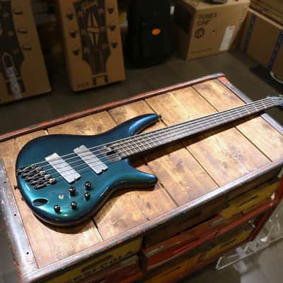 Ibanez SRMS725-BCM Bass Workshop Multi-Scale Soundgear 2024 - Present - Blue Chameleon image 1