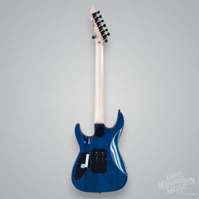 ESP LTD MH-203 QM Electric Guitar - See Thru Blue image 5