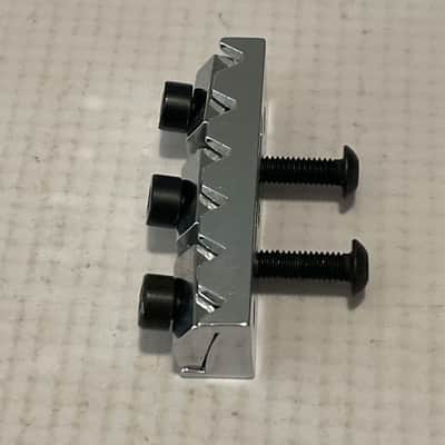 2000's Schaller Made in Germany Chrome Original Floyd Rose Tremolo Bridge & Arm Set, Brass Block image 7