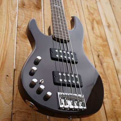 ESP E-II AP-5 See Thru Black Left Handed 5-String Bass w/Case NOS image 2