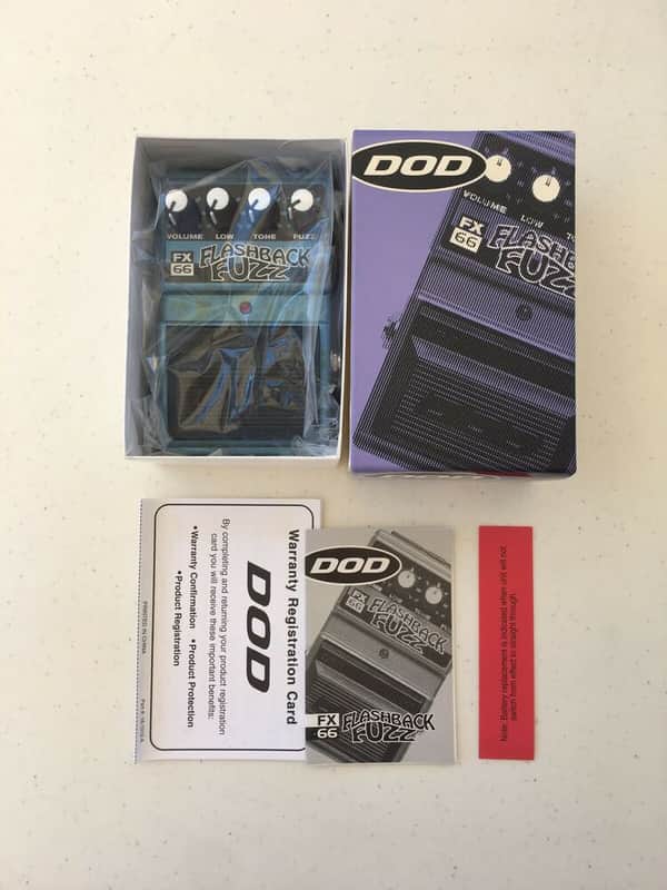 DOD Digitech FX66 Flashback Fuzz Rare Vintage Guitar Effect Pedal New Old Stock image 1