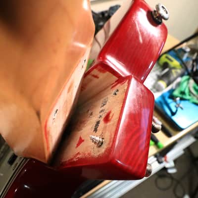 1992 G&L USA ASAT Classic Transparent Red Maple Neck image 16