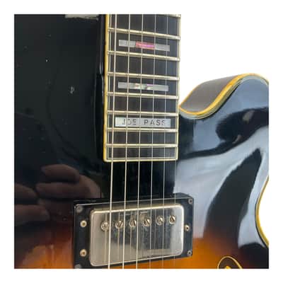 Vintage 1980 Ibanez JP20 Joe Pass Semi-Hollow Electric Guitar Tobacco Sunburst 6-String image 5