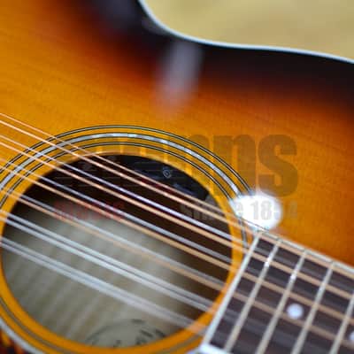 Guild Westerly F-2512E Deluxe Jumbo Antique Sunburst 12-String Electro Acoustic Guitar image 8