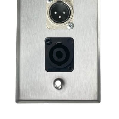 Stainless PROCRAFT SPL-2X-ST-VAR 1 Gang Stainless Pro Audio Installation Wall Plate Loaded, Made in the USA-USB Feed-Thru / RJ45 (CAT 5) Feed-Thru image 13
