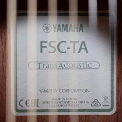 Yamaha FSC-TA TransAcoustic/Electric - Vintage Tint image 15