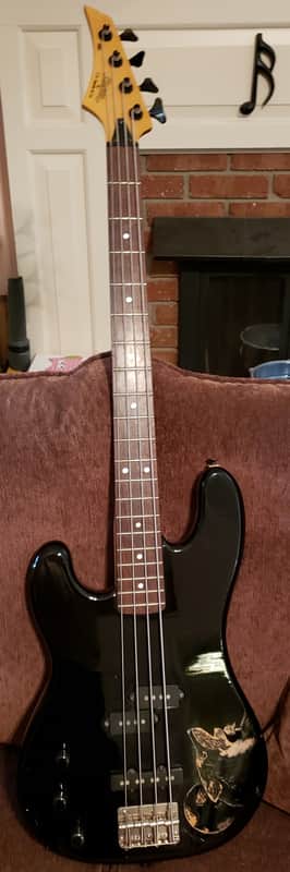 Martin Stinger SBL-LH B 1980s Black Lefty P-Bass W/HSC image 1