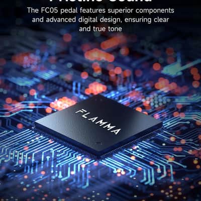 FLAMMA FC05 Mini Modulation Pedal with Chorus Flanger Tremolo Phaser Vibrato Rotary Liquid Autowah Stutter Ring LowBit image 5