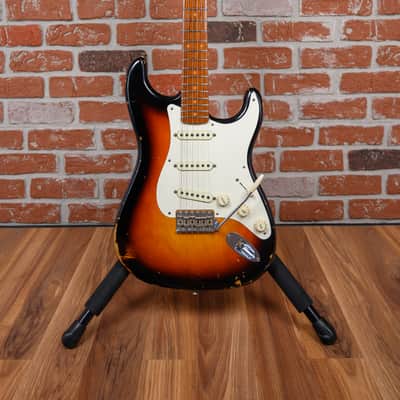 Fender Custom Shop Limited Edition NAMM D-MAG Stratocaster 3-Color Sunburst Relic 2017 w/OHSC image 4