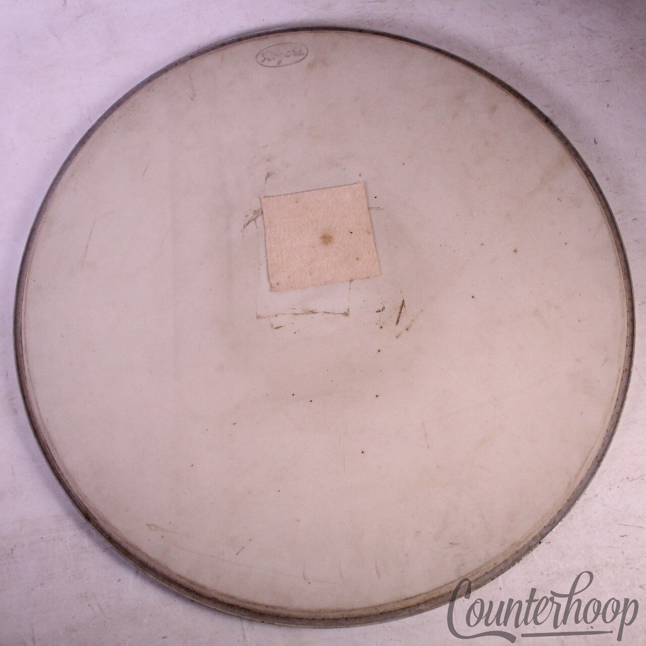 Rogers 20" Coated Bass Drum Head Vintage 60s Cleveland,OH Holiday/Powertone USA — main photograph