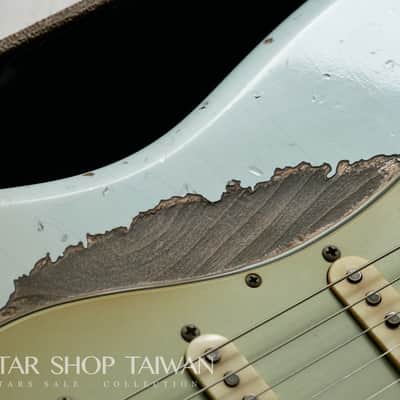Fender Custom Shop John Cruz 1959 Hardtail Stratocaster Heavy Relic-Sonic Blue image 9