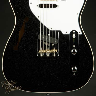 2023 - Suhr Eddie's Guitars Exclusive Custom Classic T Roasted - Black Sparkle image 2