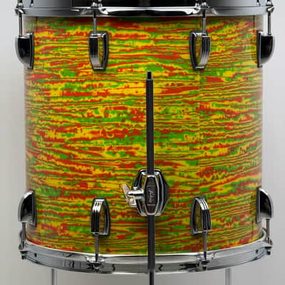 Ludwig 12x18"/8x12"/14x14" Classic Maple 'Jazzette New Yorker' Drum set - Citrus Mod image 9