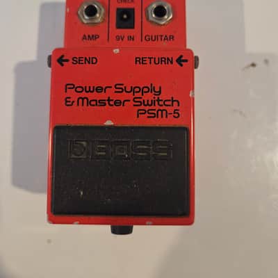 Boss PSM-5 Power Supply & Master Switch (Red Label) 1984 - 1990 - Red image 1