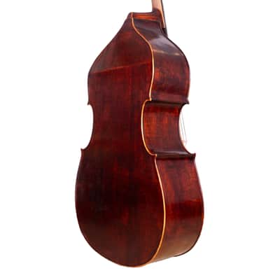 Antique Style Double Bass 3/4 with Flat Back Hand-Made in Romania #17 image 6