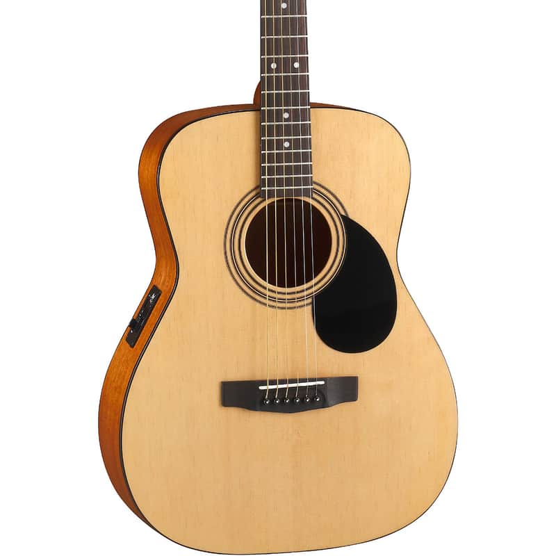 Cort AF510EOP Standard Series Acoustic Electric Concert Guitar. Open Pore image 1