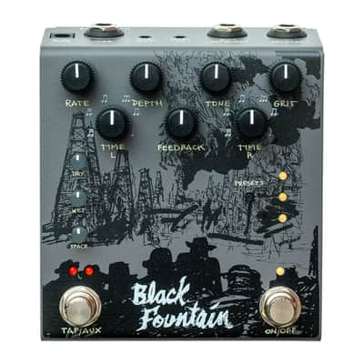Old Blood Noise Endeavors Black Fountain Stereo Delay Pedal (Slate) image 1