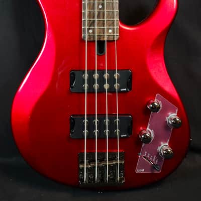 Yamaha TRBX304 4 String Bass, Solid Mahogany, Candy Apple Red image 1