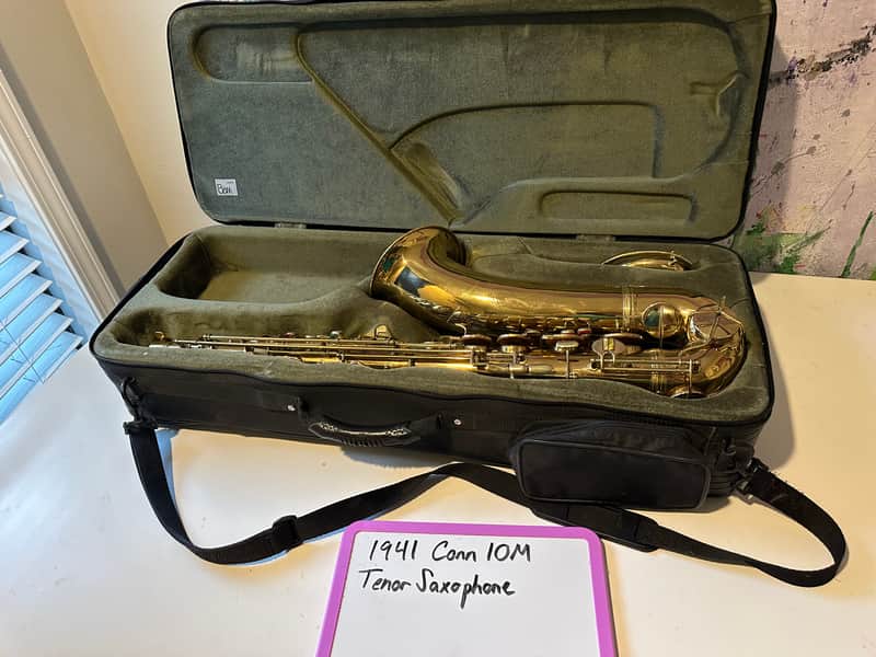 C.G. Conn 10M Tenor Saxophone 1941 | Rolled Tone Holes | “Naked Lady” / “Lady Face” image 1