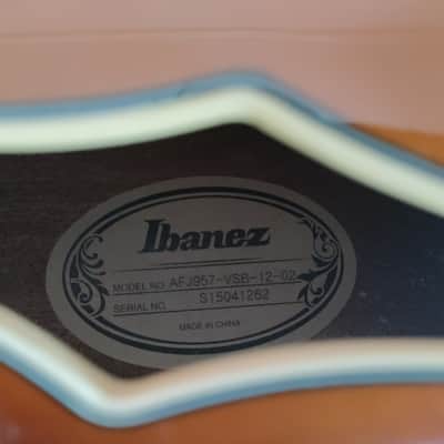 2015 Ibanez AFJ957 VSB 7-String Artcore Expressionist w/OHSC image 16