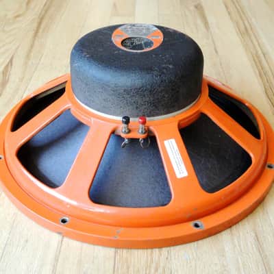 JBL D130F Orange Frame Fender Label Vintage 15" Speaker 8 ohm D130 D140 image 3