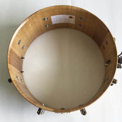 Scott’s Custom Drums 6 1/2”x14” oak stave snare drum 2024 - Natural lacquer image 15