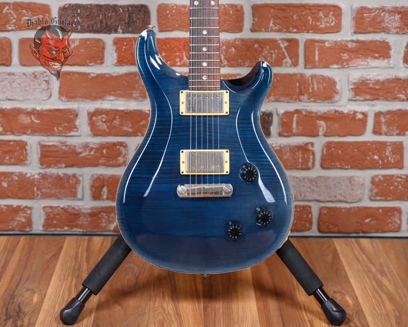 PRS Custom 22 Flame Maple 10 Top Whale Blue 1999 w/OHSC image 1