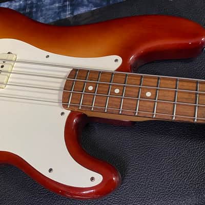 1983 Fender USA Precision Bass - Sienna Sunburst - Only 8.1lbs! Hardshell Case - From Our Vault! image 4