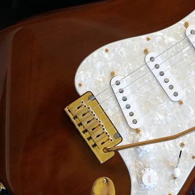 Unplayed! 2026 Fender Mod Shop Stratocaster w/ Rosewood Neck Electric Guitar Walnut w/ Gold + COA OHSC image 5