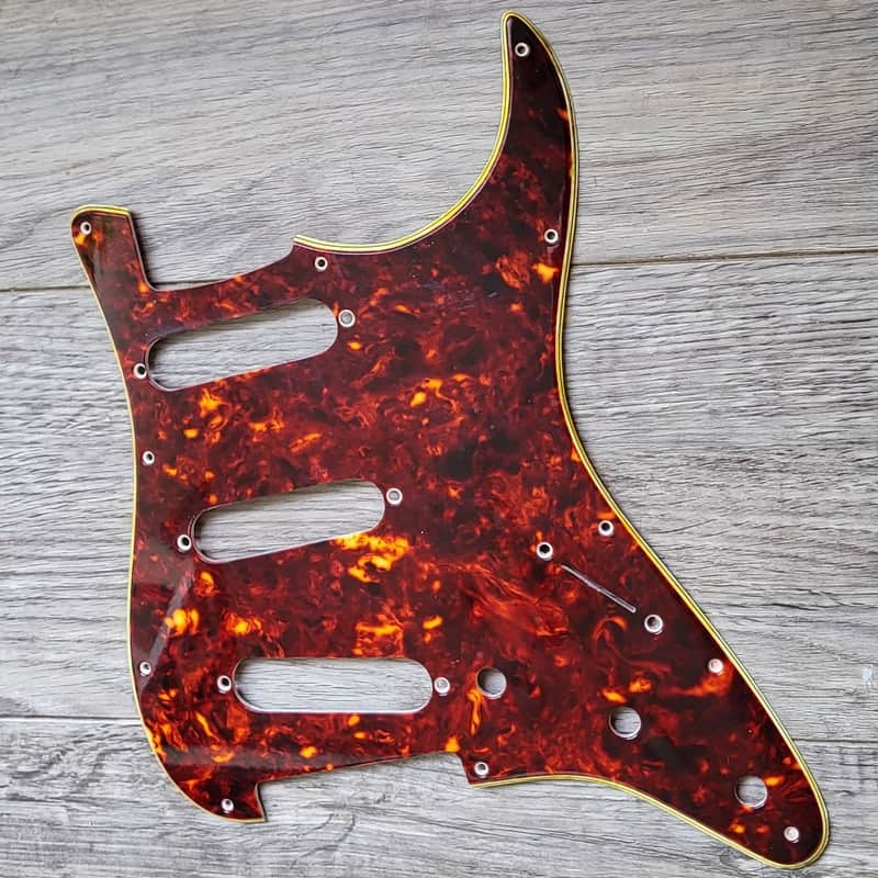 Handmade Stratocaster pickguard celluloid tortoise image 1