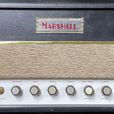 1963 "MG" Marshall JTM45 MKII Coffin logo with 4x12 cabinet image 5