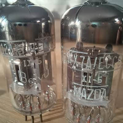 Fantastic NOS Mazda BELVU 12AX7A  SILVER PLATE ecc83 e83cc 7025 special quality 12ax7 made in France image 6