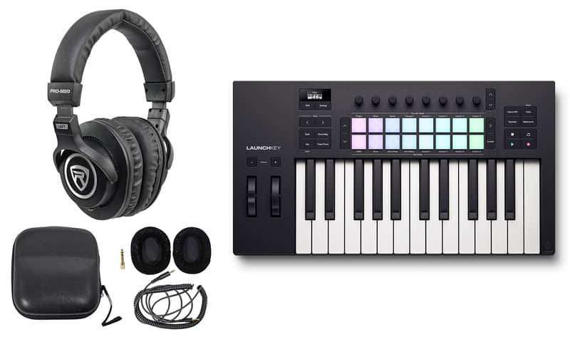 Novation LAUNCHKEY 25 MK4 25-Key USB MIDI Ableton Keyboard Controller+Headphones image 1