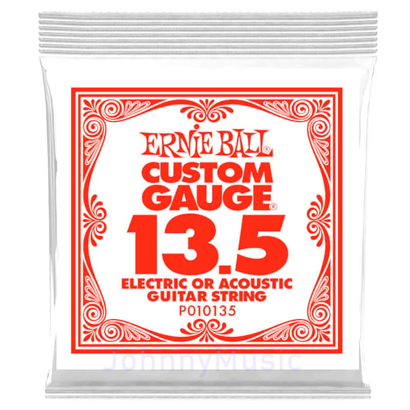 .0135 Custom Gauge Plain Steel String For Electric Or Acoustic Guitar Strings Specially Tempered High Carbon Tin Plated - The Slinky Standard! image 1