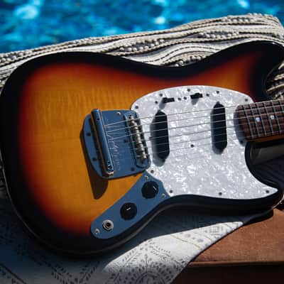 2006 Fender MG-69 - '69 Mustang Reissue - Flames on Body! - Pro Player Electronics Upgrades - Pro Set Up w Perfect Frets/Action/Intonation! CIJ Crafted in Japan image 15