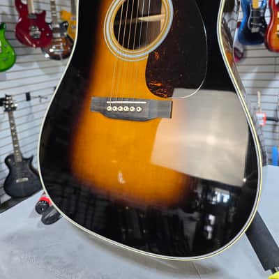 Martin D-28 Acoustic Guitar - Sunburst w/OHSC + FREE $299 Plek & Setup #026 image 3