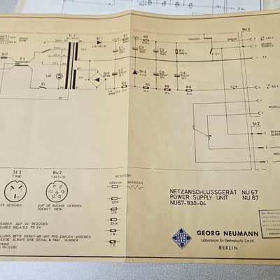 Vintage Neumann U 67 Large Diaphragm Multipattern Tube Condenser Microphone 1960 - 1971 - Nickel image 20