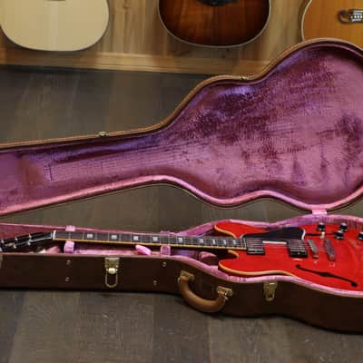 Minty! 2018 Gibson Custom Shop 1963 Reissue ES-335 Block Semi-Hollow Electric Guitar Cherry Red + COA OHSC image 22