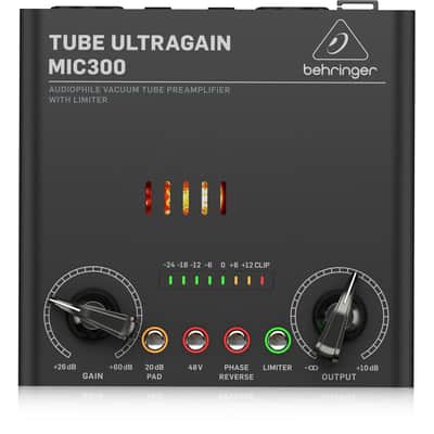 Behringer MIC300 Audiophile Vacuum Tube Preamplifier with Limiter image 3