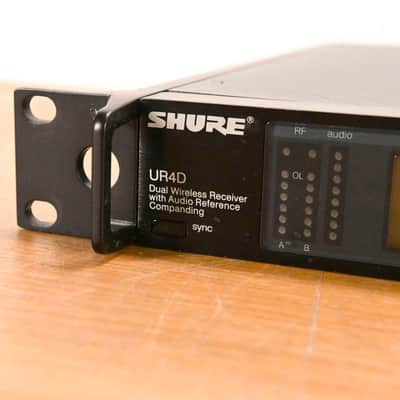 Shure UR4D Dual-Channel UHF Wireless Receiver - H4 Band: 518-578 MHz CG01Y8Y image 5