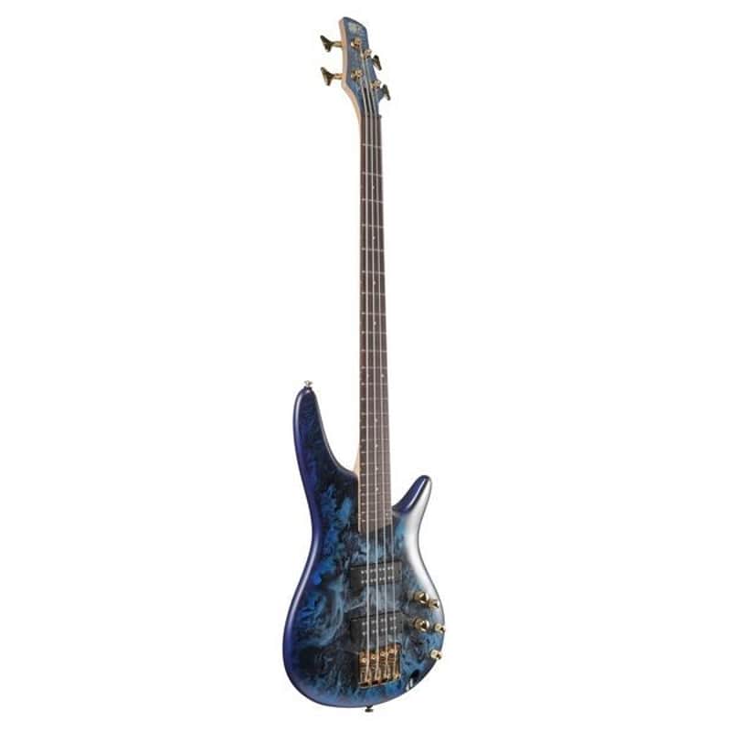 Ibanez SR300EDXCZM 4-String Electric Bass Guitar - Cosmic Blue Frozen Matte image 1