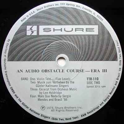 Shure Trackability Test Record image 3