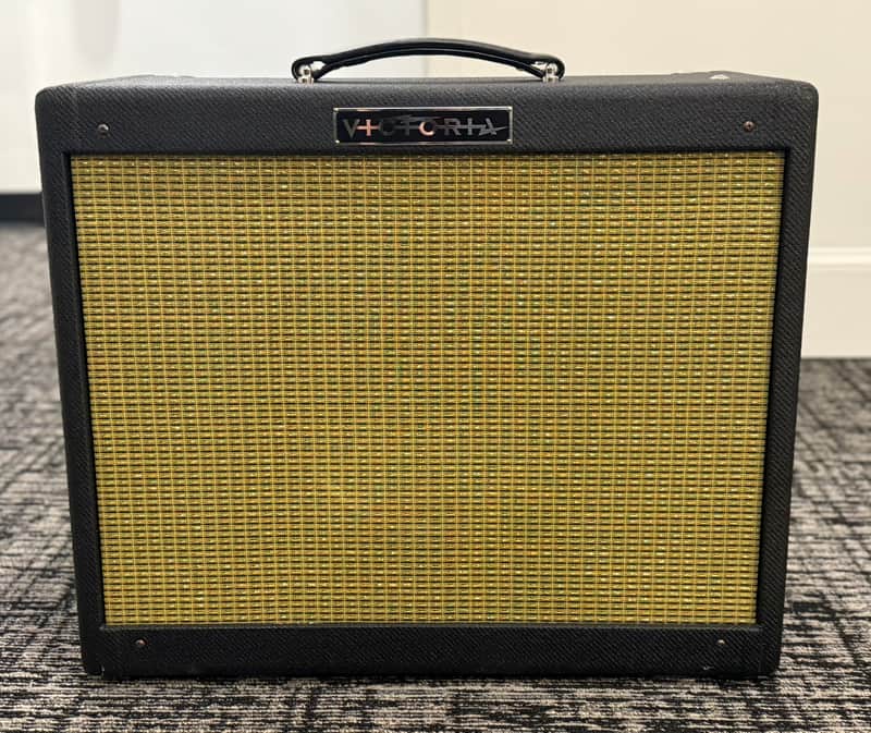Victoria Amplifier Victoriette 6V6 1x12 Combo, Black Tweed, Half Power Switch image 1