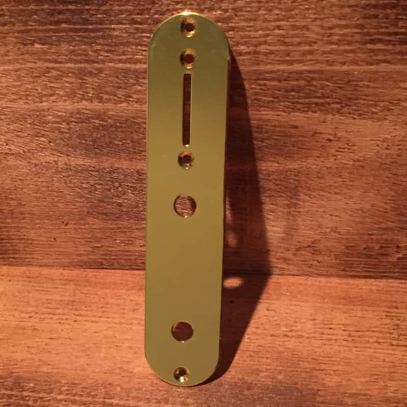 SGM Tele Control Plate, Gold NOS image 1