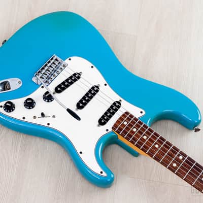 1981 Fender International Color Series Stratocaster Maui Blue, 100% Original w/ Case, Hangtag image 9